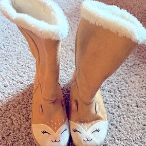 Christmas reindeer ugg style boots girls size 12
